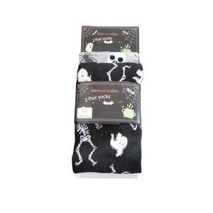 Oeko-Tex Mens or Ladies Halloween Socks 2 Pair Fits Mens Shoe Size 6-12 New